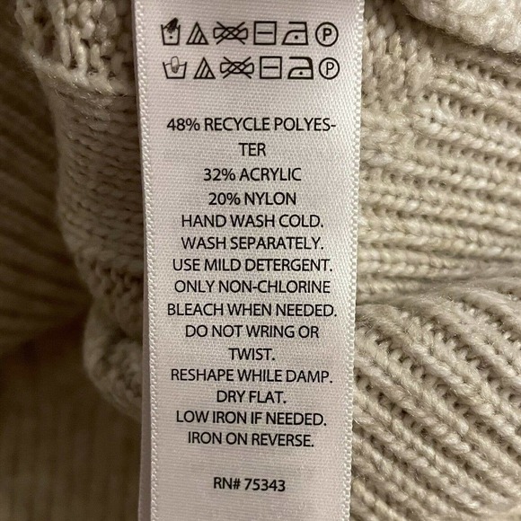 Cupcakes And Cashmere Small Sweater Vest Small Cream Cable Knit Mock Nec… - Picture 6 of 6